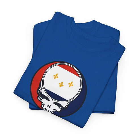 Grateful Dead - New Orleans Flag Stealie Unisex Tshirt - StealieShop
